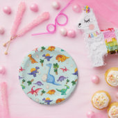 可愛い恐竜のベビー |ベビー ペーパープレート (パーティー)