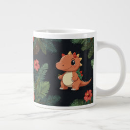 可愛い恐竜のマグカップ ジャンボコーヒーマグカップ