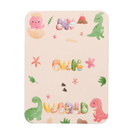 可愛い恐竜の世界フレキシブル写真磁石 マグネット