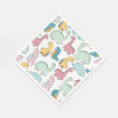 可愛い恐竜の休日 スタンダードランチョンナプキン (角)