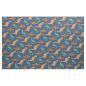 可愛い恐竜の図解入りの、写真付きの柄 ファブリック (ファットクウォーター)