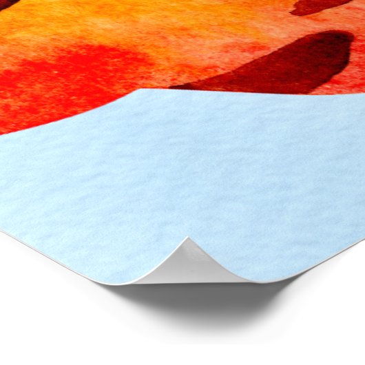 可愛い恐竜の幼児のバースデーパーティパーソナライズされたー ポスター (角)