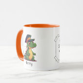 可愛い恐竜の幼稚園パーソナライズされた卒業 マグカップ (正面左)