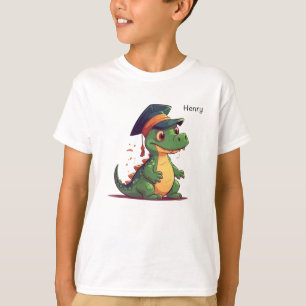 可愛い恐竜の幼稚園パーソナライズされた卒業 Tシャツ