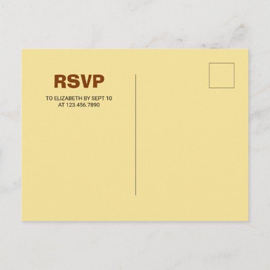 可愛い恐竜の最初の誕生日パーティー写真 インビテーションポストカード (裏面)