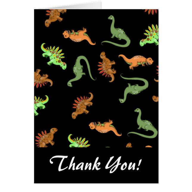 可愛い恐竜の模様 (正面)