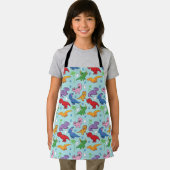 可愛い恐竜の模様 エプロン (インサイチュ)