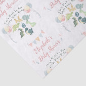 可愛い恐竜の水彩赤ちゃんシャワーパーソナライズされた 薄葉紙 (詳細)