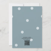 可愛い恐竜の水彩赤ちゃんシャワー 招待状 (裏面)