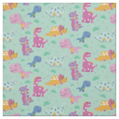 可愛い恐竜の繰り返しパターン ファブリック (見本)