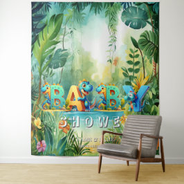 可愛い恐竜の背景 タペストリー