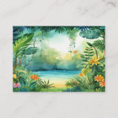 可愛い恐竜の赤ちゃんシャワー囲いカード エンクロージャーカード (裏面)