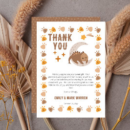 可愛い恐竜の赤ちゃんシャワー サンキューカード