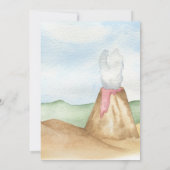 可愛い恐竜の赤ちゃんシャワー 招待状 (裏面)