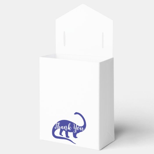 可愛い恐竜の赤ちゃんシャワーDino青と緑の男の子 フェイバーボックス (オープン)