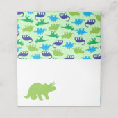 可愛い恐竜の赤ちゃんシャワーDino青と緑の男の子 プレイスカード (外部開封)