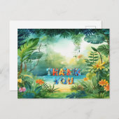 可愛い恐竜はがき ポストカード (正面/裏面)