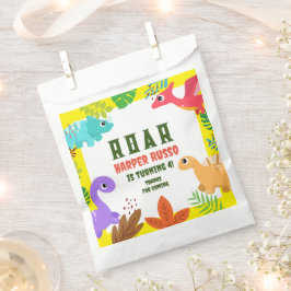 可愛い恐竜をテーマにした誕生日パーティー用品 フェイバーバッグ