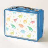 可愛い恐竜をテーマにした メタルランチボックス (裏面)