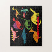 可愛い恐竜コレクションThunder_Cove ジグソーパズル (縦)