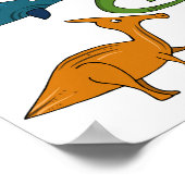 可愛い恐竜コレクションThunder_Cove ポスター (角)