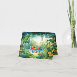 可愛い恐竜サンキューカード サンキューカード