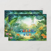 可愛い恐竜サンキューカード サンキューカード (正面/裏面)