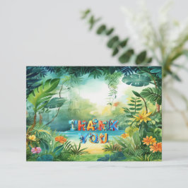 可愛い恐竜サンキューカード サンキューカード