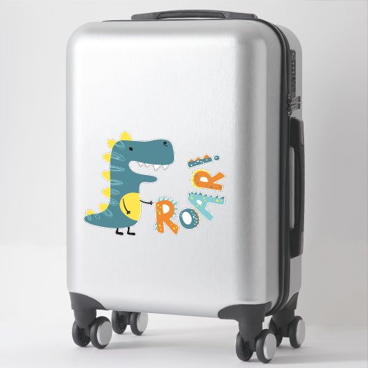 可愛い恐竜シール シール (スーツケース)