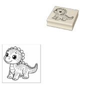 可愛い恐竜スタンプ ラバースタンプ (押印)