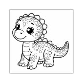 可愛い恐竜スタンプ ラバースタンプ (インプリント)