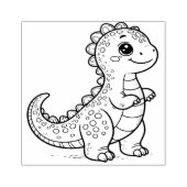 可愛い恐竜スタンプ ラバースタンプ (インプリント)