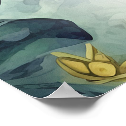 可愛い恐竜テーマ赤ちゃんシャワー ポスター (角)