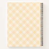 可愛い恐竜デラックスノートブック – 名前の追加 ノートブック (裏面)