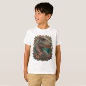 可愛い恐竜トレックス Tシャツ (正面フル)