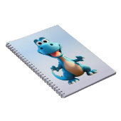可愛い恐竜ノートブック6.5 x 8.75インチ ノートブック (右側)