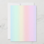 可愛い恐竜バルーンフローラ子供の誕生日パーティー 招待状 (裏面)