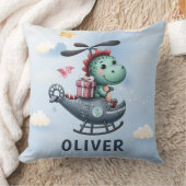 可愛い恐竜パイロットヘ飛んでいるリ魅力的 クッション (ブランケット)