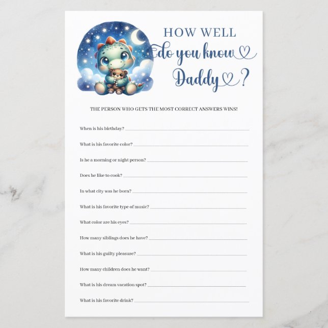 可愛い恐竜パパのゲームを知ってる (正面)