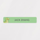 可愛い恐竜パーソナライズされたの子供の名前の防水 ラベル (デザイン1)