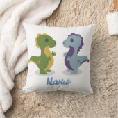 可愛い恐竜ペアThunder_Cove クッション (ブランケット)