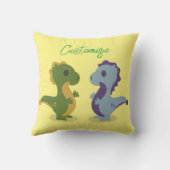可愛い恐竜ペアThunder_Cove クッション (裏面)