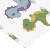 可愛い恐竜ペアThunder_Cove ショートテーブルランナー (コーナー)