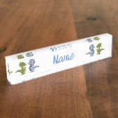 可愛い恐竜ペアThunder_Cove デスクネームプレート (側面)