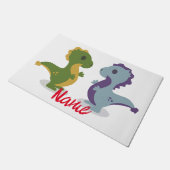 可愛い恐竜ペアThunder_Cove ドアマット (アングル)