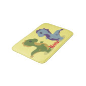 可愛い恐竜ペアThunder_Cove バスマット (アングル)