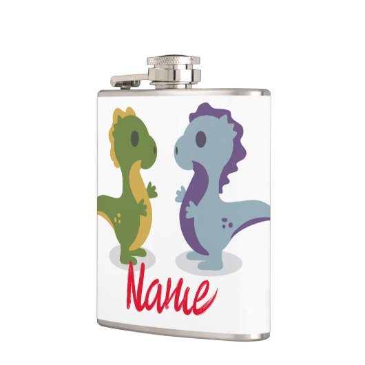 可愛い恐竜ペアThunder_Cove フラスク (左)