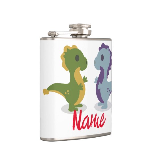 可愛い恐竜ペアThunder_Cove フラスク (右)