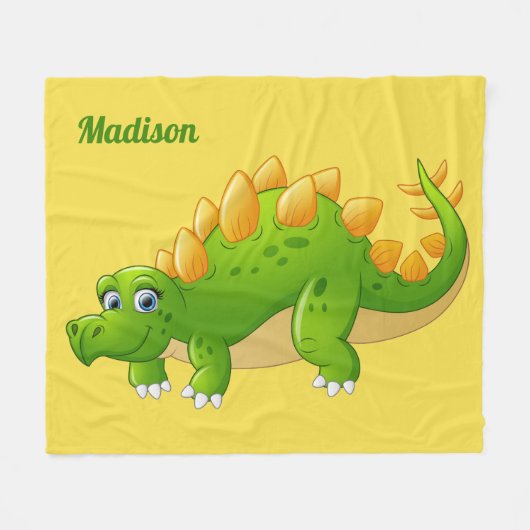 可愛い恐竜名前をカスタムする&カラーフリースブランケット フリースブランケット (正面(横))