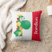 可愛い恐竜名前をカスタムする クッション (ブランケット)